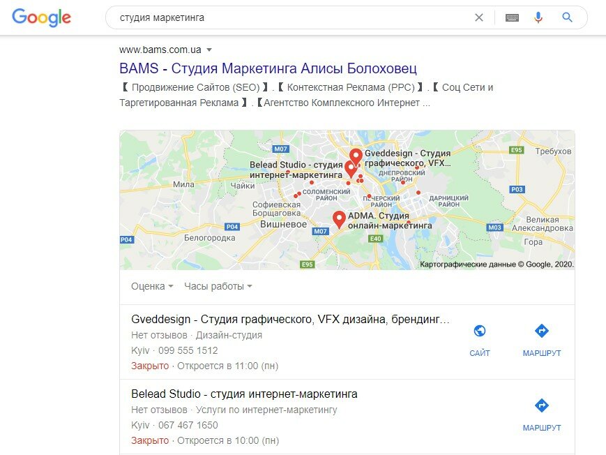 seo продвижение сайтов BAMS